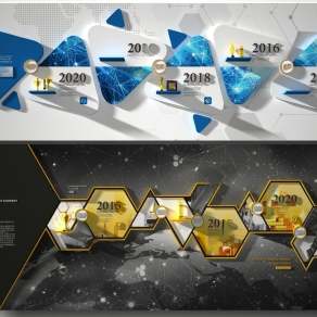 现代企业文化墙3D模型下载